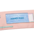 Hermes Twilly in the Pocket Scarf Pink Blue Multicolor Silk — view 4