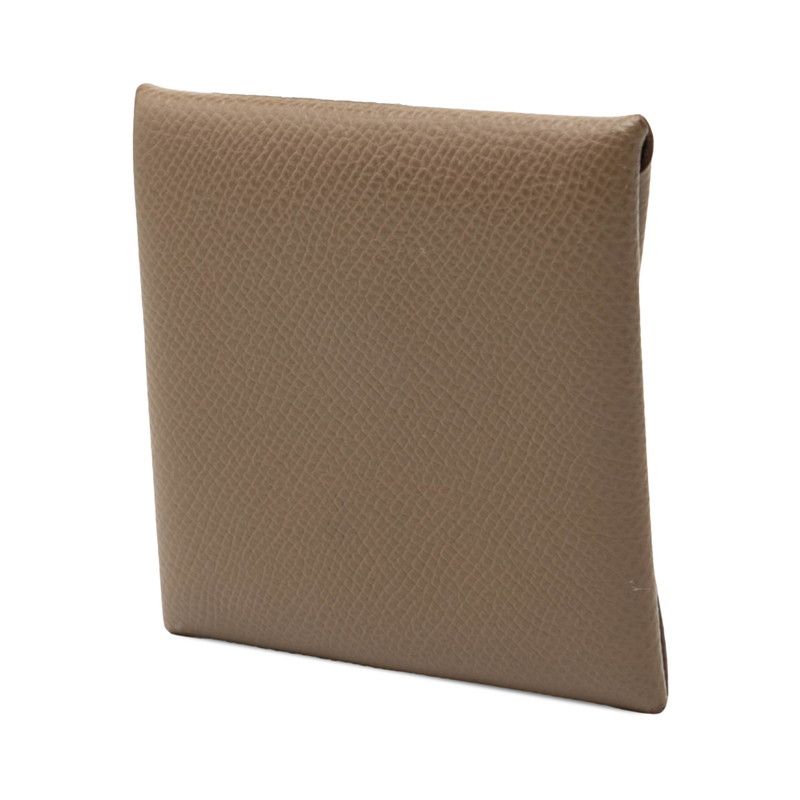 Hermes Bastia Coin Purse Etoupe Gray Beige Veau Epsom — view 2