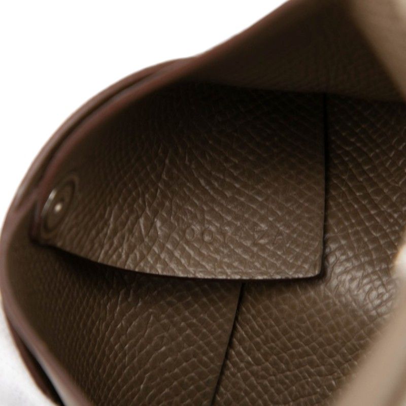 Hermes Bastia Coin Purse Etoupe Gray Beige Veau Epsom — view 6