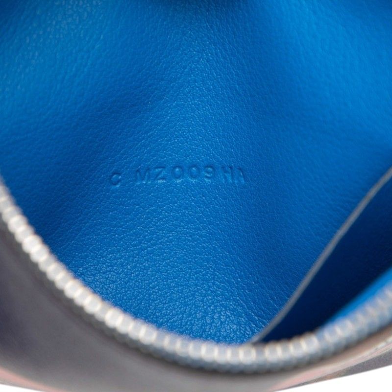 Hermes Carre Pocket Shoulder Bag Pouch Navy Multicolor Swift — view 7