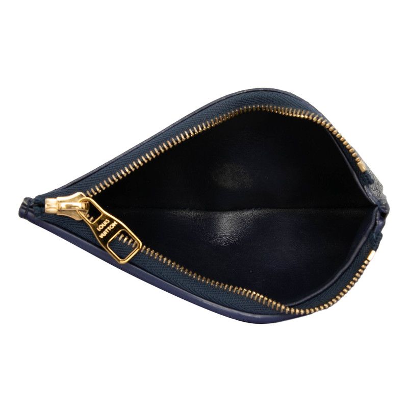 Louis Vuitton Portefeuille Capucines Compact Trifold Wallet Navy Taurillon — view 7