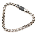 Louis Vuitton Monogram Eclipse Bracelet Chain Silver Black Metal — view 2