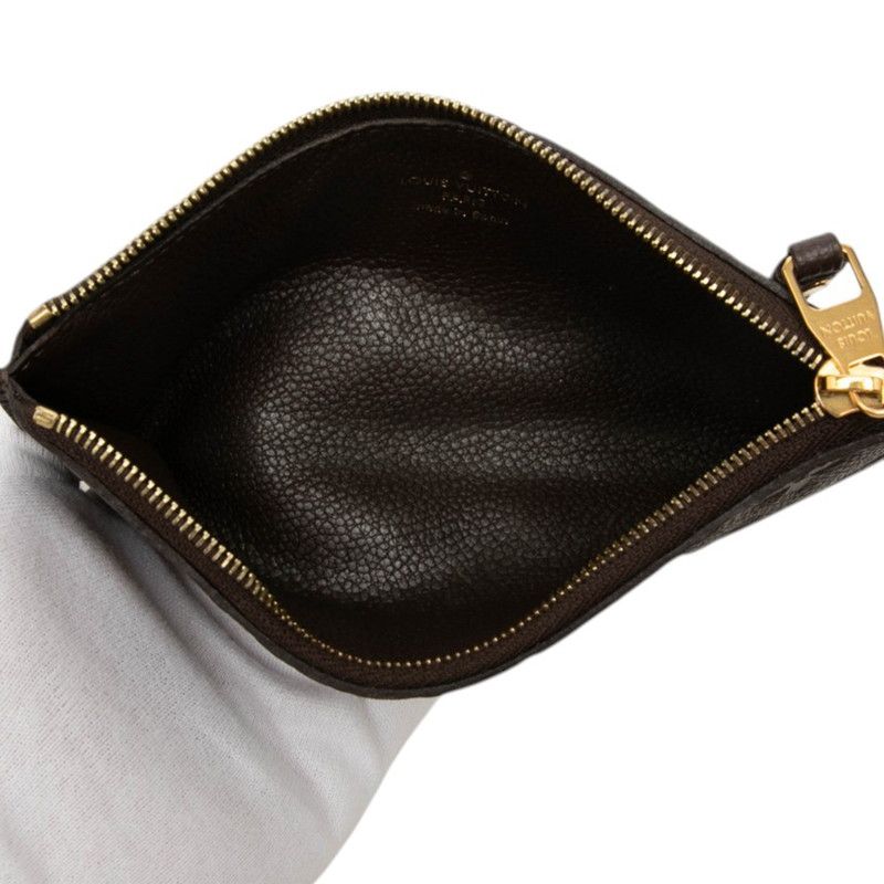Louis Vuitton Monogram Empreinte Portefeuille Curies Coin Purse Pouch Brown — view 4