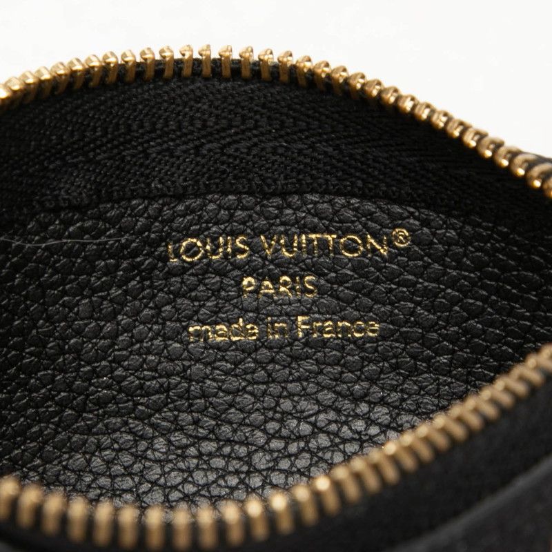 Louis Vuitton Bicolor Monogram Empreinte Pochette Cles Coin Purse Noir Black — view 5