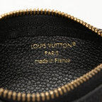 Louis Vuitton Bicolor Monogram Empreinte Pochette Cles Coin Purse Noir Black — view 5
