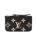 Louis Vuitton Bicolor Monogram Empreinte Pochette Cles Coin Purse Noir Black