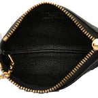 Louis Vuitton Bicolor Monogram Empreinte Pochette Cles Coin Purse Noir Black — view 4