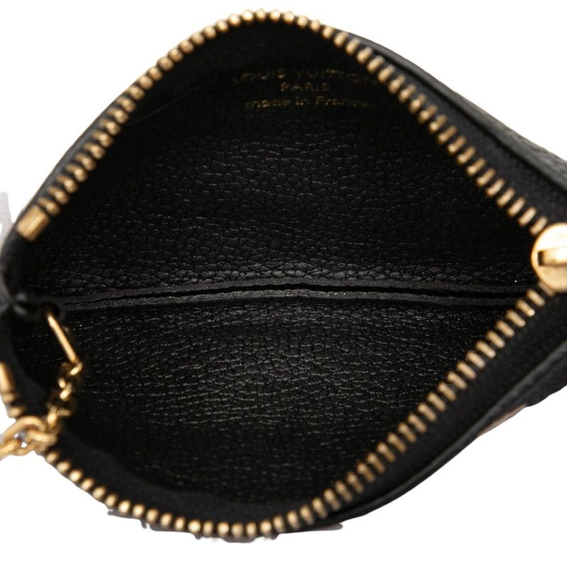 Louis Vuitton Bicolor Monogram Empreinte Pochette Cles Coin Purse Noir Black — view 4