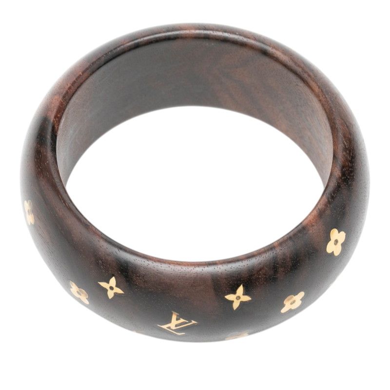 Louis Vuitton Bracelet Sylvania GM Brown Gold Wood — view 4