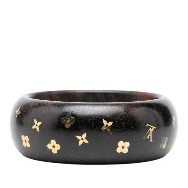 Louis Vuitton Bracelet Sylvania GM Brown Gold Wood — view 2