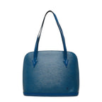 Louis Vuitton Epi Lussac Tote Shoulder Bag Toledo Blue Leather