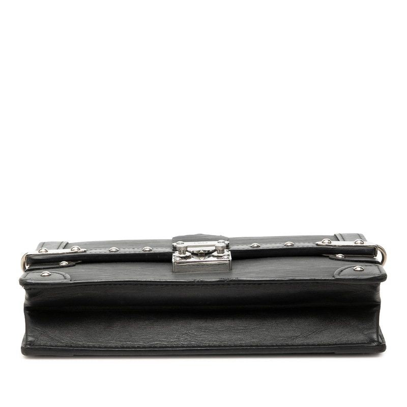 Louis Vuitton Epi Portefeuille Trunk Shoulder Bag Black Leather — view 3