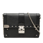 Louis Vuitton Epi Portefeuille Trunk Shoulder Bag Black Leather