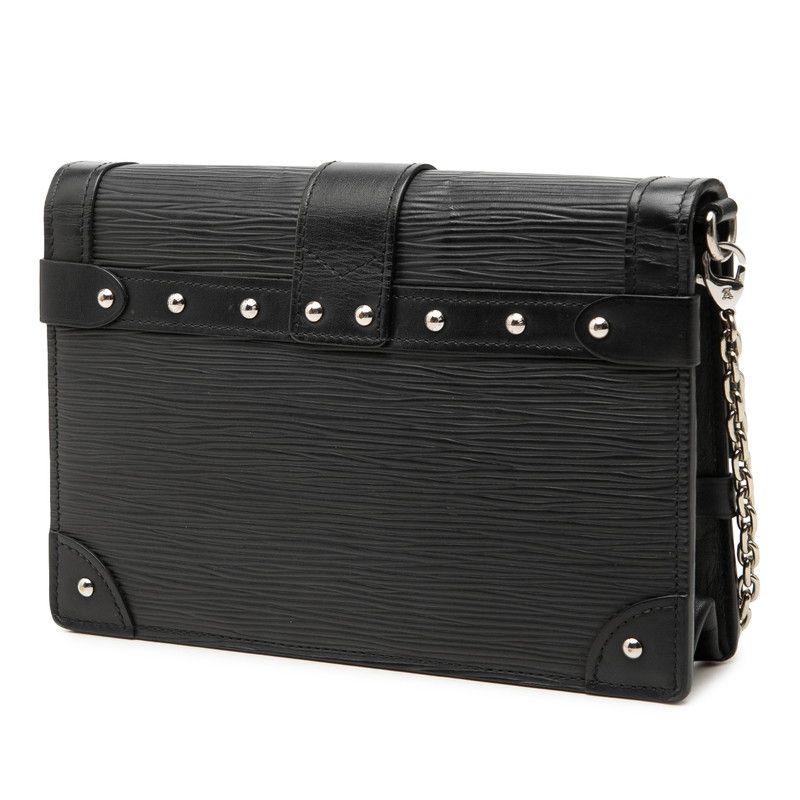 Louis Vuitton Epi Portefeuille Trunk Shoulder Bag Black Leather — view 2