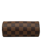 Louis Vuitton Damier Pouch Brown Leather — view 3