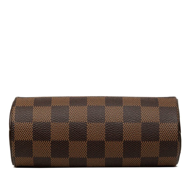 Louis Vuitton Damier Pouch Brown Leather — view 3