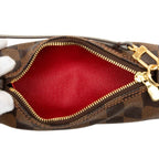 Louis Vuitton Damier Pouch Brown Leather — view 4