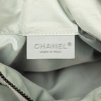 Chanel Sports Line Choco Bar CC Logo Shoulder Bag Crossbody Gray Cotton — view 7