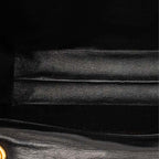 Chanel Quilted CC Logo Chain Shoulder Bag Black Lambskin — view 4