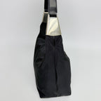 Prada Tessuto Nylon Shoulder Bag Black Vintage — view 5
