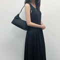 Prada Tessuto Nylon Shoulder Bag Black Vintage