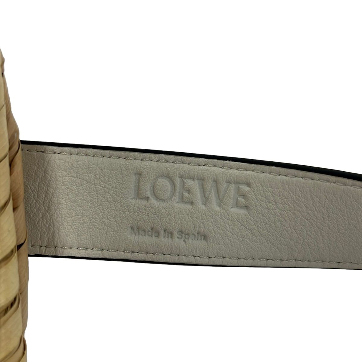 Loewe Tote Basket Medium Beige White Leather — view 8