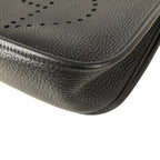 Hermes Shoulder Bag Evelyne PM Black Silver — view 6