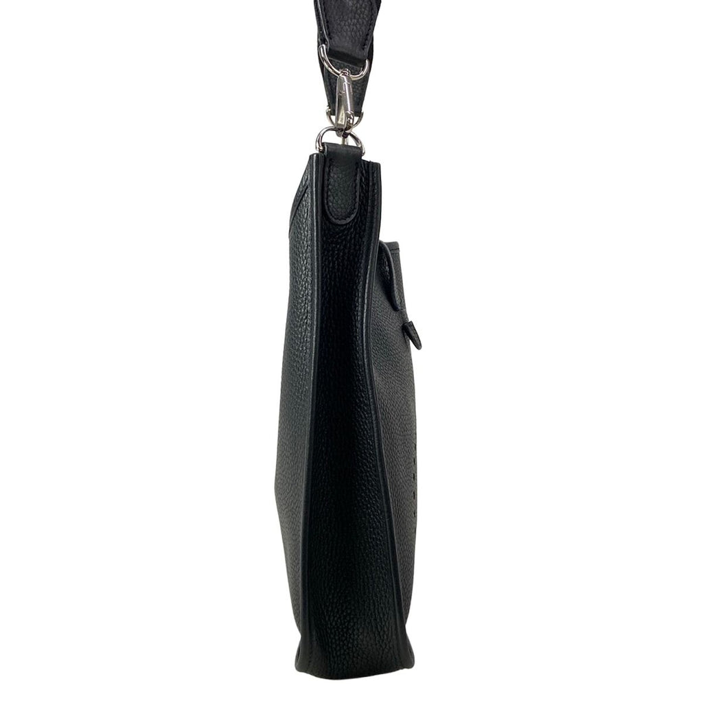 Hermes Shoulder Bag Evelyne PM Black Silver — view 2
