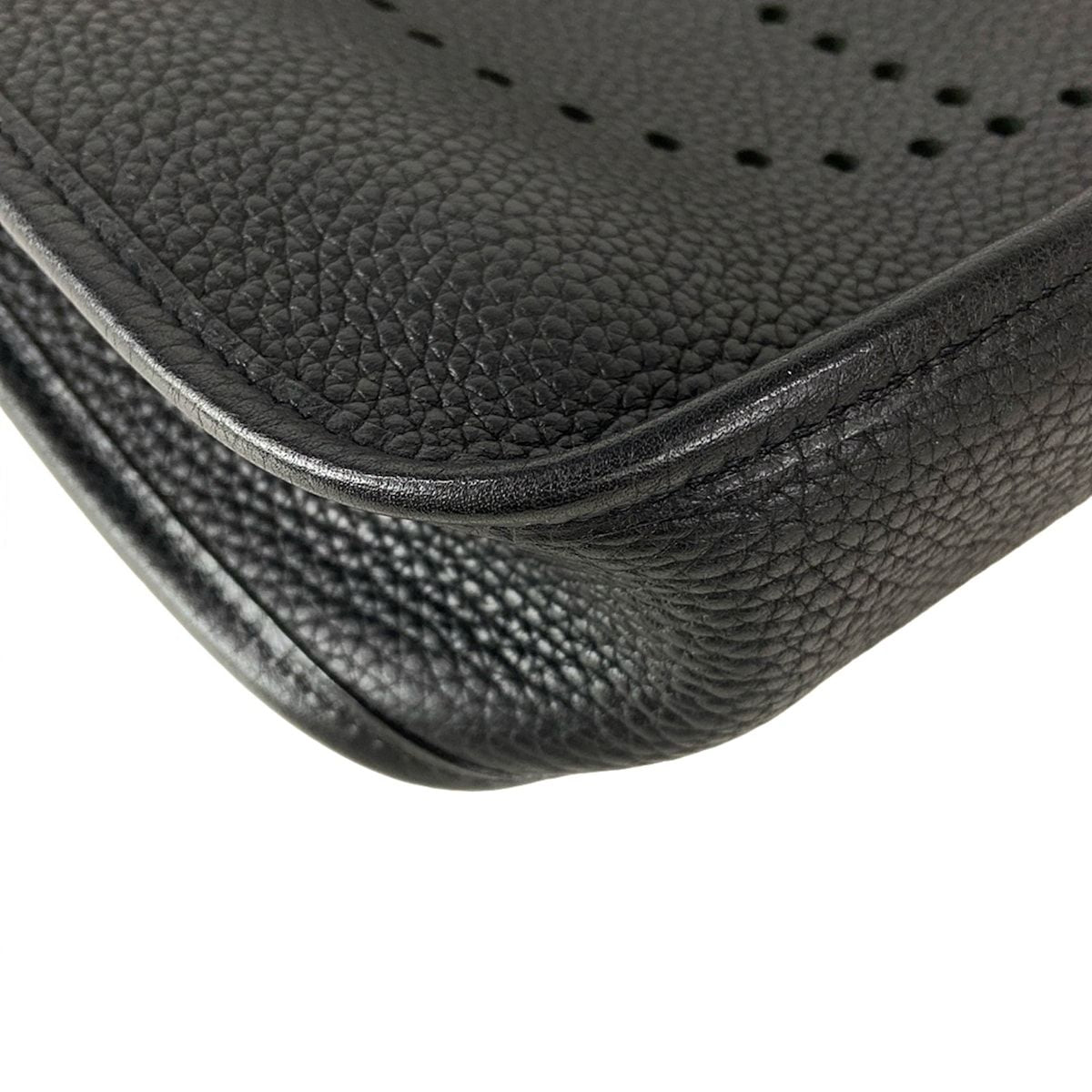 Hermes Shoulder Bag Evelyne PM Black Silver — view 7