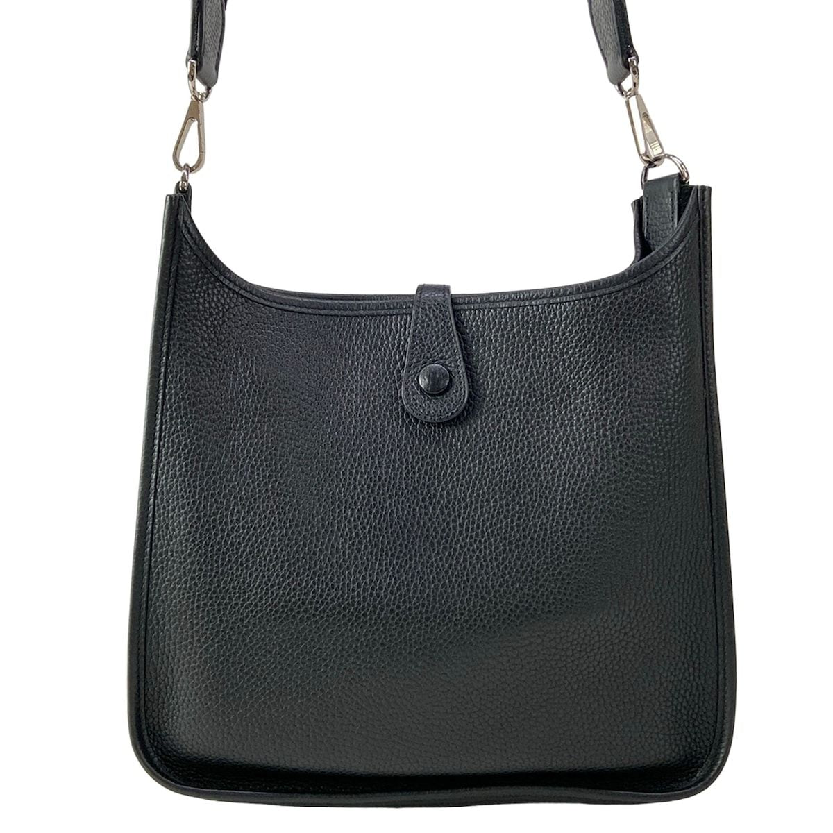 Hermes Shoulder Bag Evelyne PM Black Silver — view 3