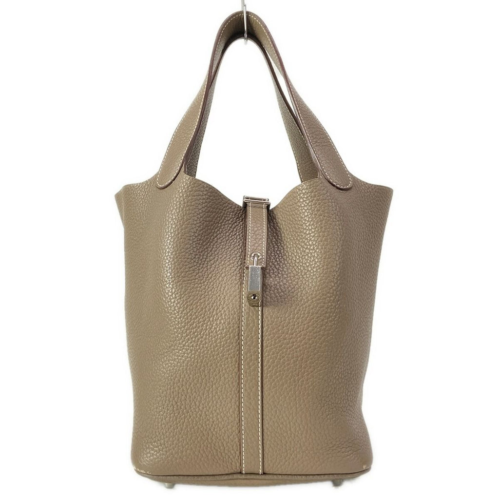 Hermes Handbag Picotin Lock MM Etoupe Silver — view 2