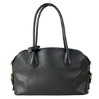 Prada Shoulder Bag Shine Medium Black Leather — view 3