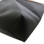 Loewe Puzzle Fold Tote Medium Leather Black Brown — view 8