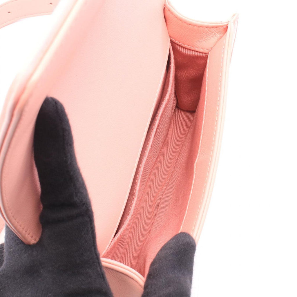 Chanel Waist Bag Boy by the Sea Flap Chain Pink Lambskin — view 3