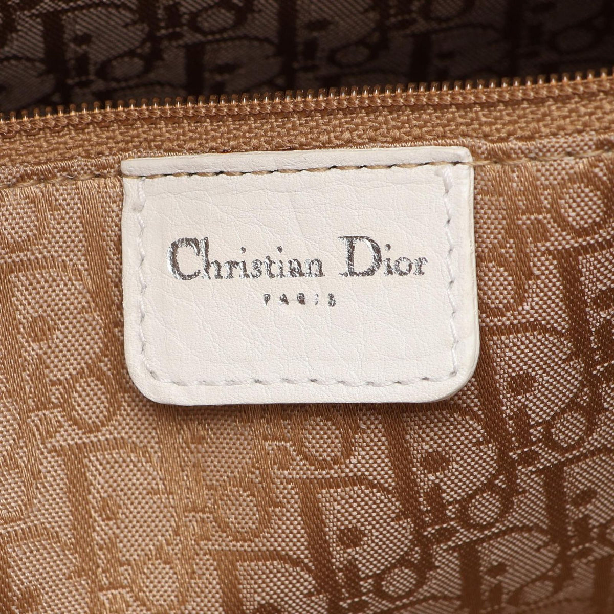 Dior Handbag Lady Dior Large 2-Way White Leather — view 4