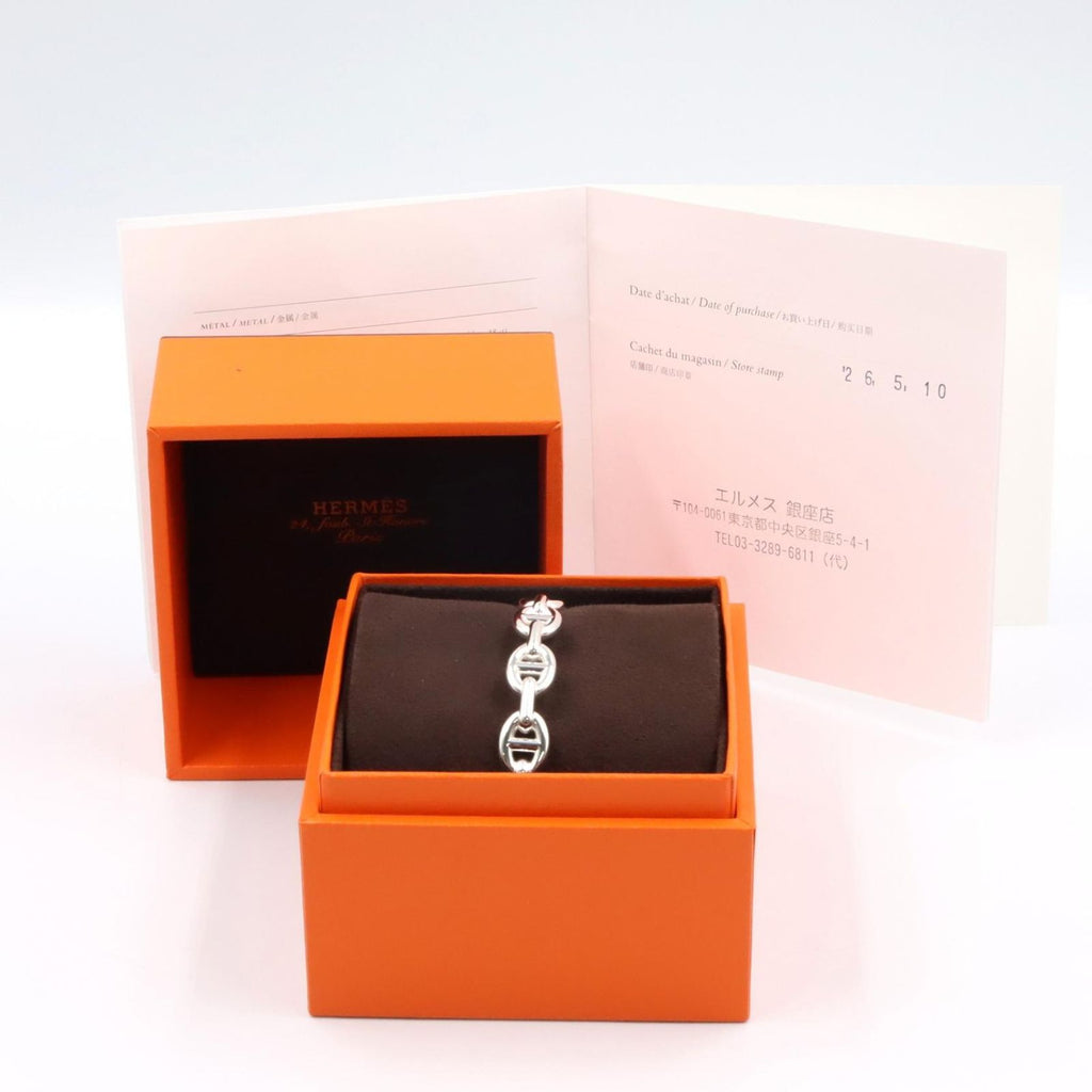 Hermes Bracelet Chaine D'ancre Enchainee LG 925 Sterling Silver — view 5