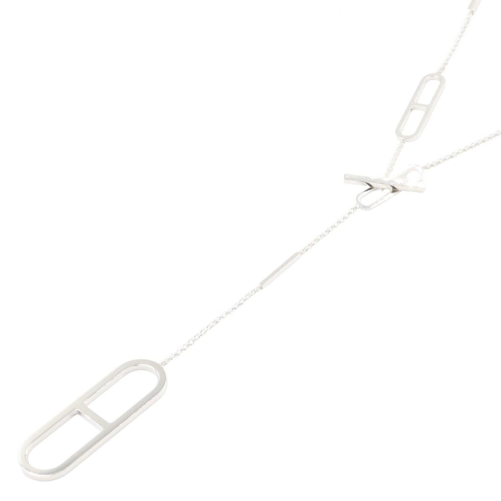 Hermes Necklace Ever Chaine D'ancre Long 925 Sterling Silver