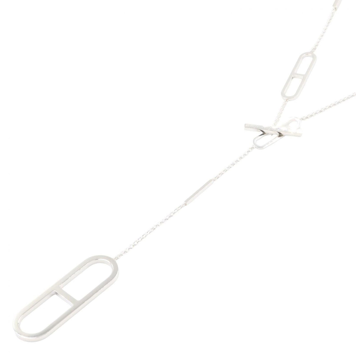 Hermes Necklace Ever Chaine D'ancre Long 925 Sterling Silver