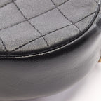 Chanel Shoulder Bag Quilted Round Mini Black Leather Chain — view 8