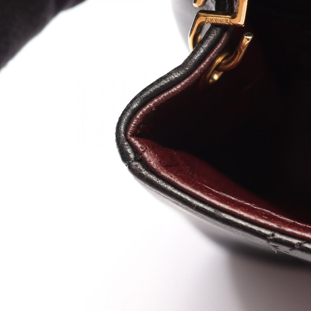 Chanel Shoulder Bag Chic with Me Quilted Black Lambskin Small Chain — view 6