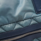 Chanel Tote Coco Cocoon Small Blue Green Nylon Leather — view 7