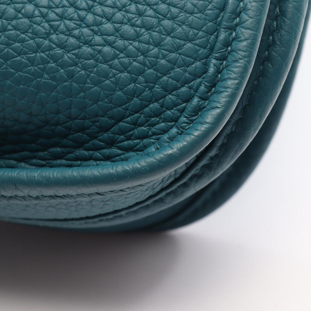 Hermes Shoulder Bag Evelyne 3 Trois PM 2-Way Vert Bosphore Leather — view 8