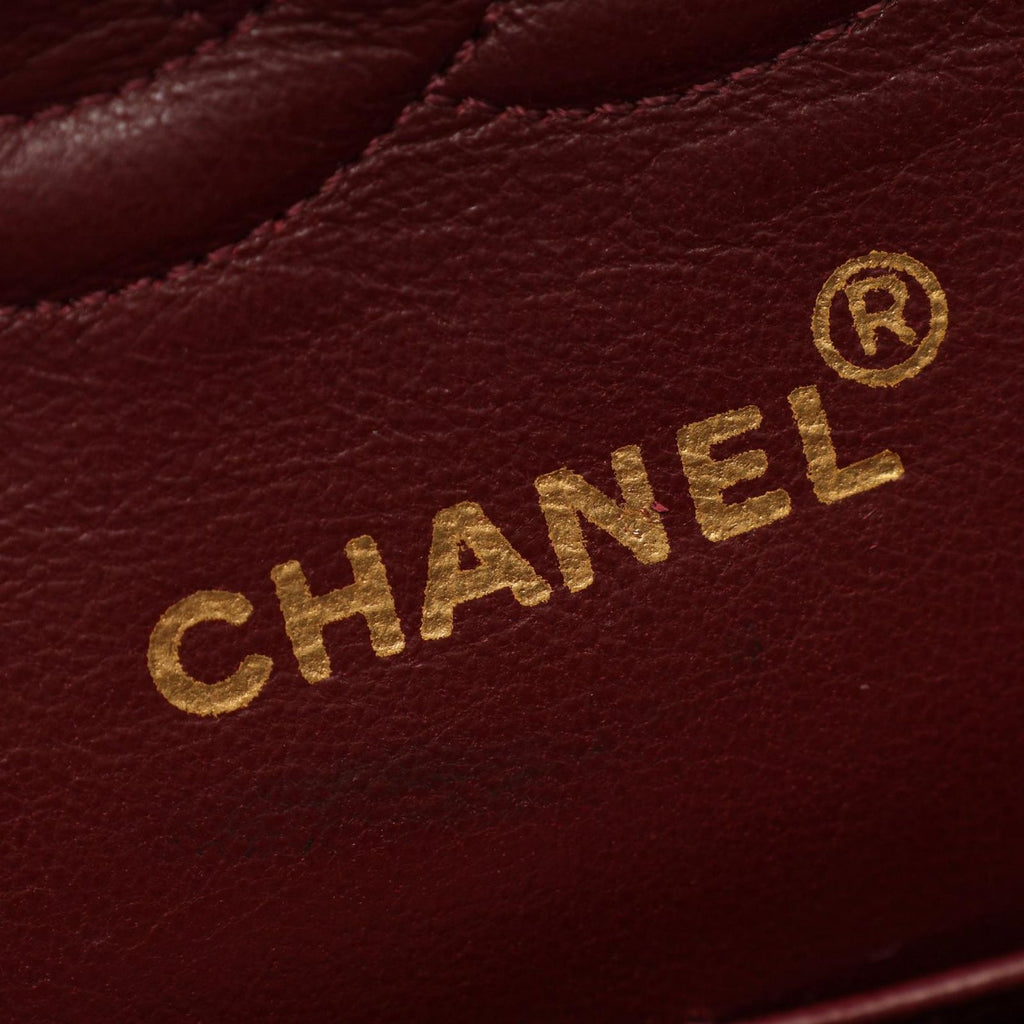 Chanel Shoulder Bag Quilted Double Flap Black Lambskin Chain — view 4