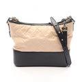 Chanel Shoulder Bag Gabrielle de Chanel Large Hobo Beige Black Calfskin Chain