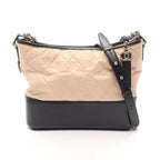 Chanel Shoulder Bag Gabrielle de Chanel Large Hobo Beige Black Calfskin Chain