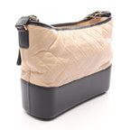 Chanel Shoulder Bag Gabrielle de Chanel Large Hobo Beige Black Calfskin Chain — view 2