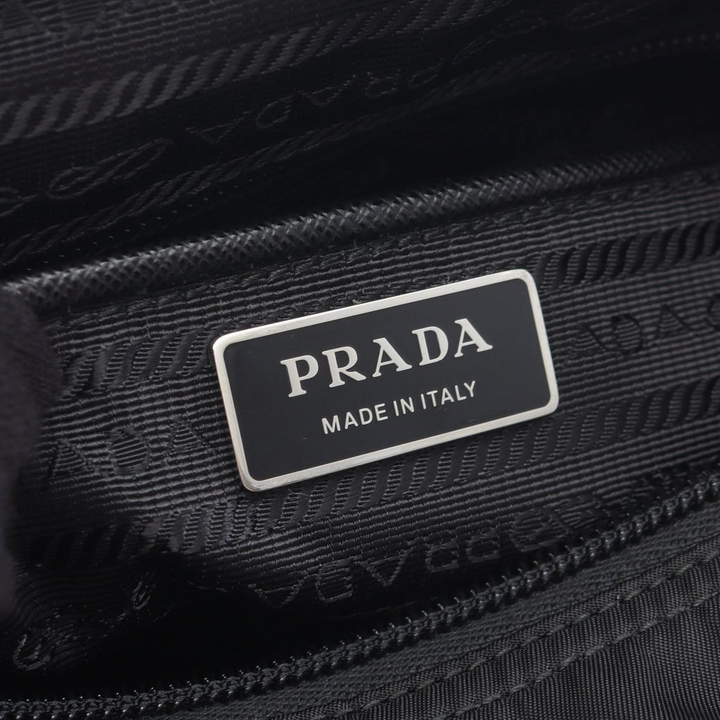 Prada Shoulder Bag Nylon Saffiano Leather — view 4