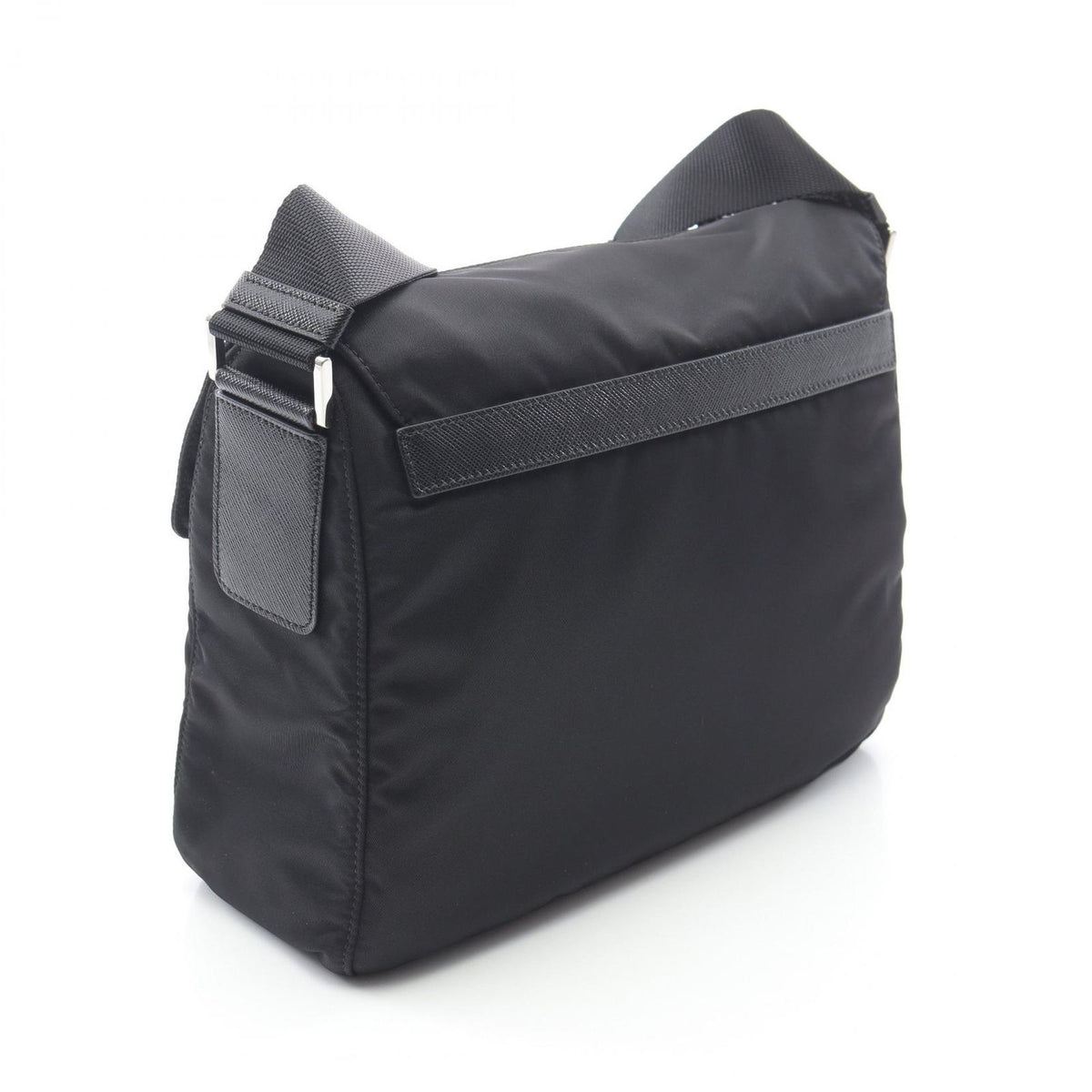 Prada Shoulder Bag Nylon Saffiano Leather — view 2