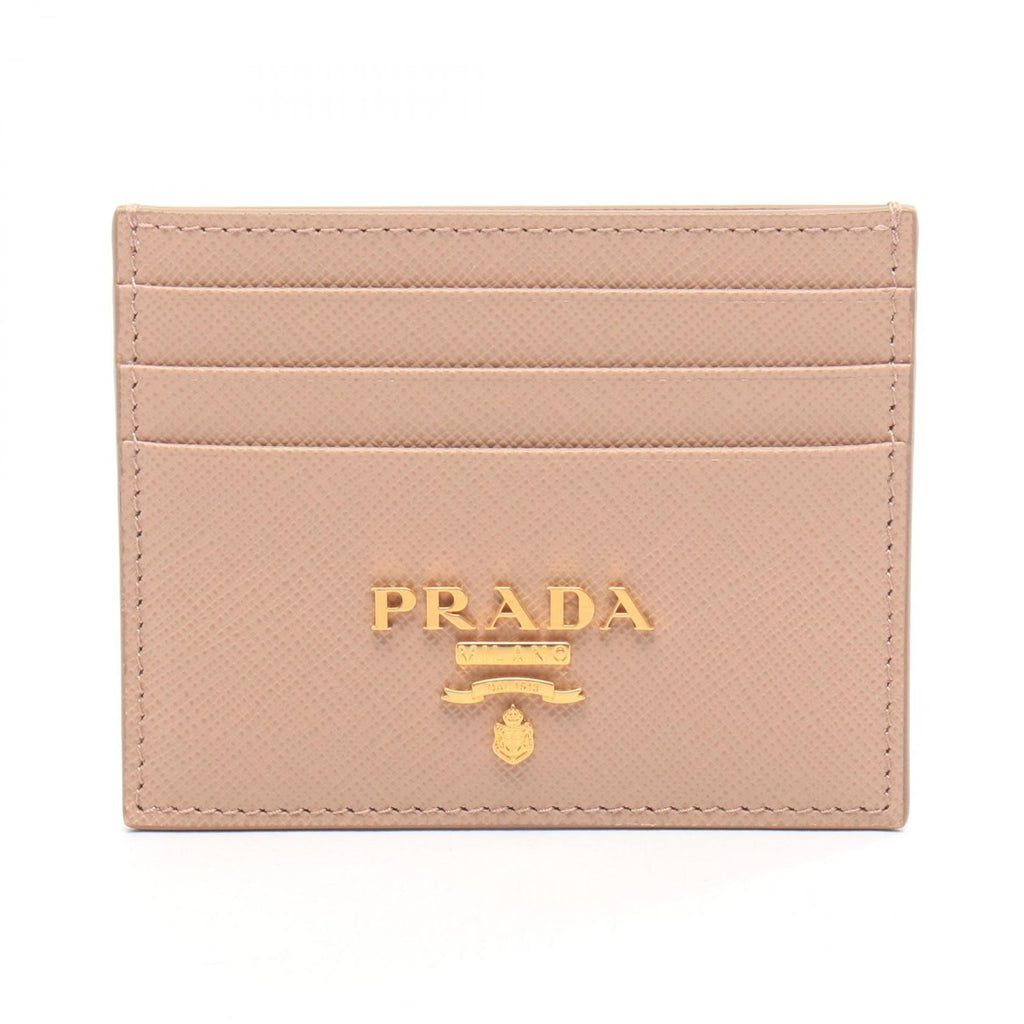 Prada Card Case Saffiano Metal Leather