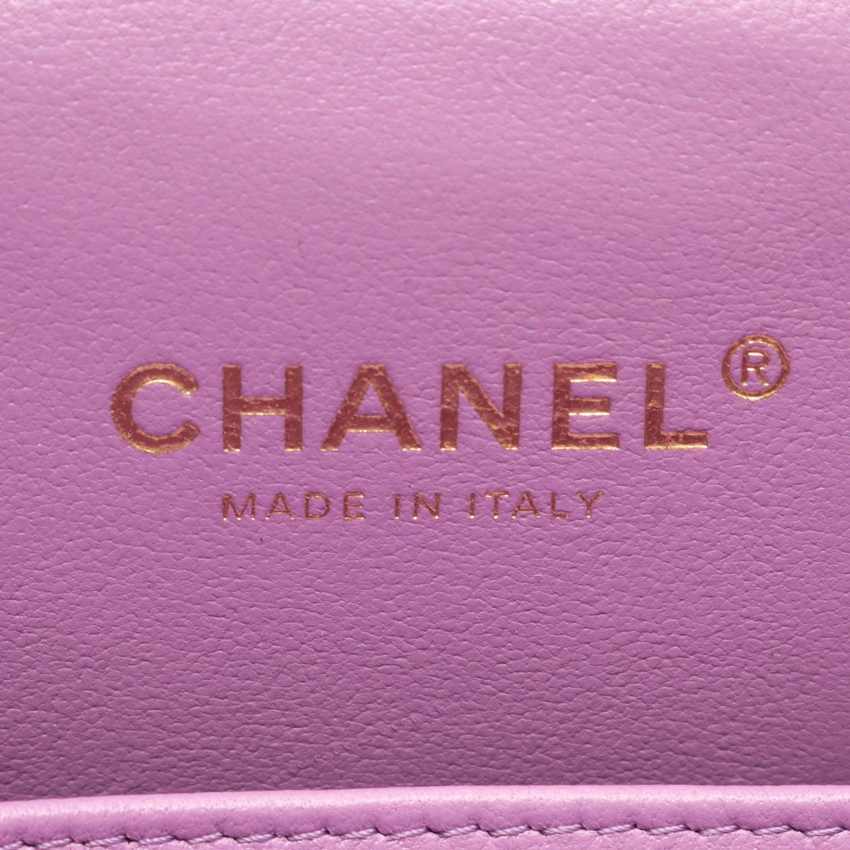Chanel Handbag Quilted Vanity Bag 2-Way Purple Caviar Leather Small Chain — view 4